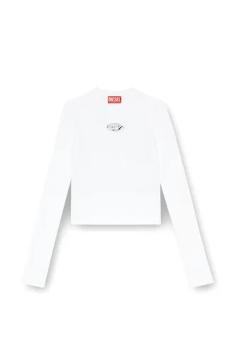 m-valari Rib-knit viscose-blend top with Oval D m-valari Rib-knit viscose-blend top with Oval D