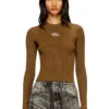 m-valari Rib-knit viscose-blend top with Oval D m-valari Rib-knit viscose-blend top with Oval D