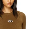 m-valari Rib-knit viscose-blend top with Oval D m-valari Rib-knit viscose-blend top with Oval D