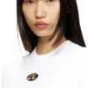 m-valari Rib-knit viscose-blend top with Oval D