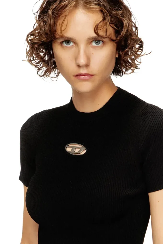 m-valari-ss Short-sleeve jumper with metal Oval D m-valari-ss Short-sleeve jumper with metal Oval D