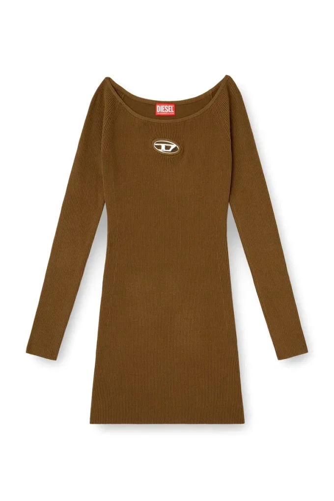 m-vera Off-the-shoulder dress in ribbed knit m-vera Off-the-shoulder dress in ribbed knit