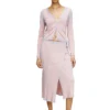 m-vigo Wrap skirt in double-dyed rib-knit m-vigo Wrap skirt in double-dyed rib-knit