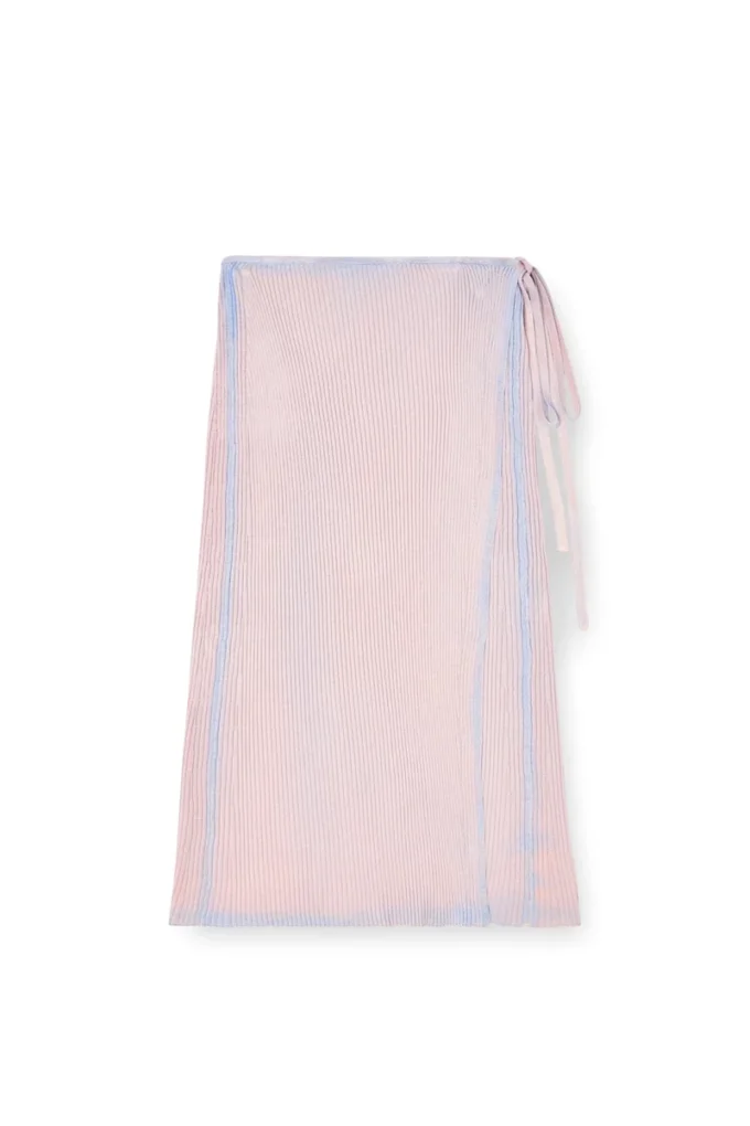 m-vigo Wrap skirt in double-dyed rib-knit m-vigo Wrap skirt in double-dyed rib-knit