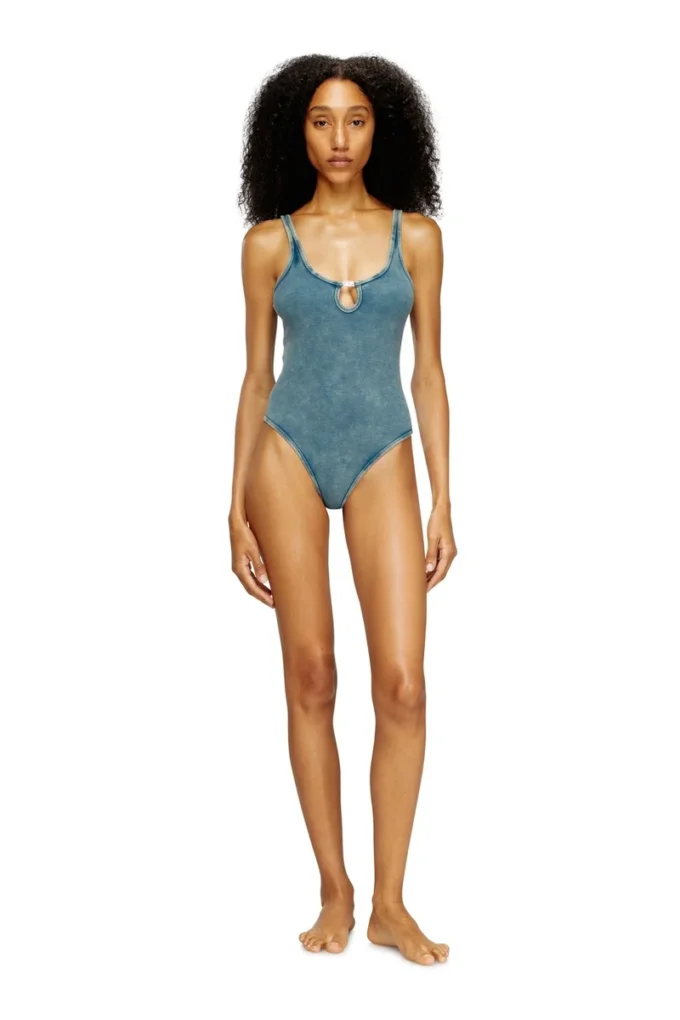 maura-dnm Bodysuit in marble-washed stretch cotton maura-dnm Bodysuit in marble-washed stretch cotton