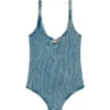 maura-dnm Bodysuit in marble-washed stretch cotton maura-dnm Bodysuit in marble-washed stretch cotton