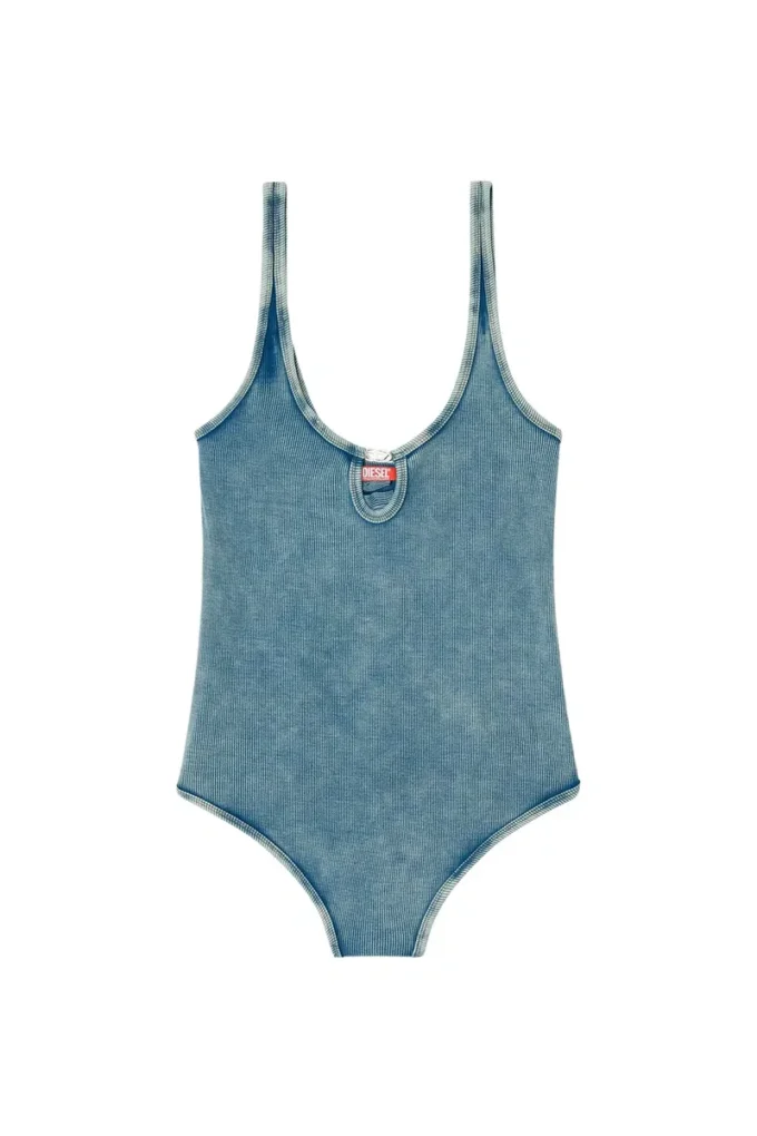 maura-dnm Bodysuit in marble-washed stretch cotton maura-dnm Bodysuit in marble-washed stretch cotton