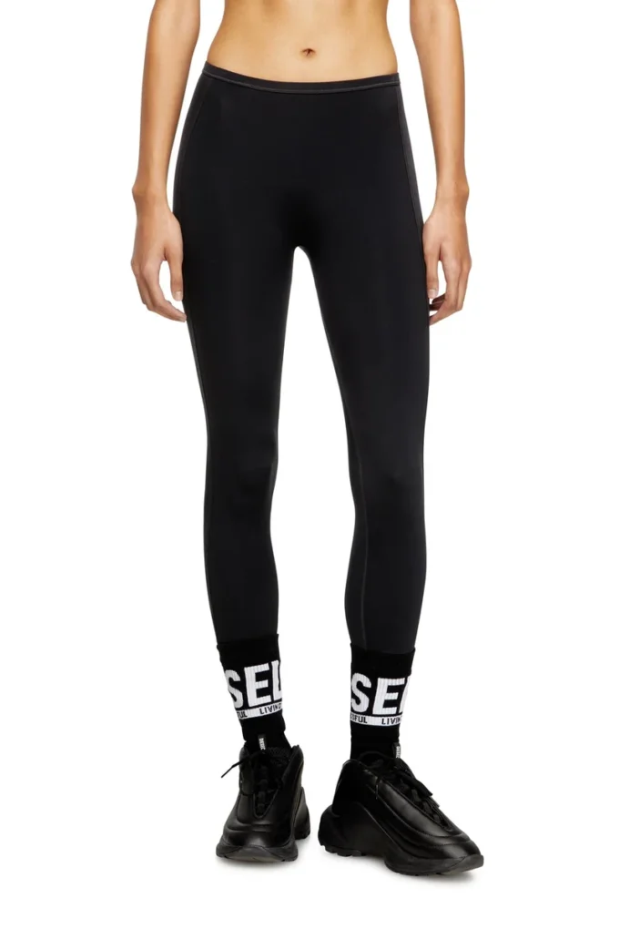 meredith-utlt Nylon leggings with cut-out back Oval D meredith-utlt Nylon leggings with cut-out back Oval D