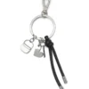 multi iii Keyring charm with heart and bag pendants