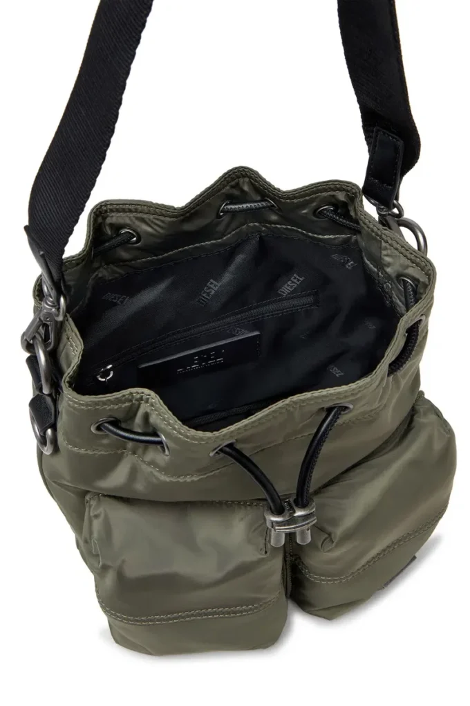 multi-pkts bucket x Multi-Pkts-Multipocket bucket bag in utilitarian shell multi-pkts bucket x Multi-Pkts-Multipocket bucket bag in utilitarian shell