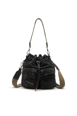multi-pkts bucket x Multi-Pkts-Multipocket bucket bag in washed denim