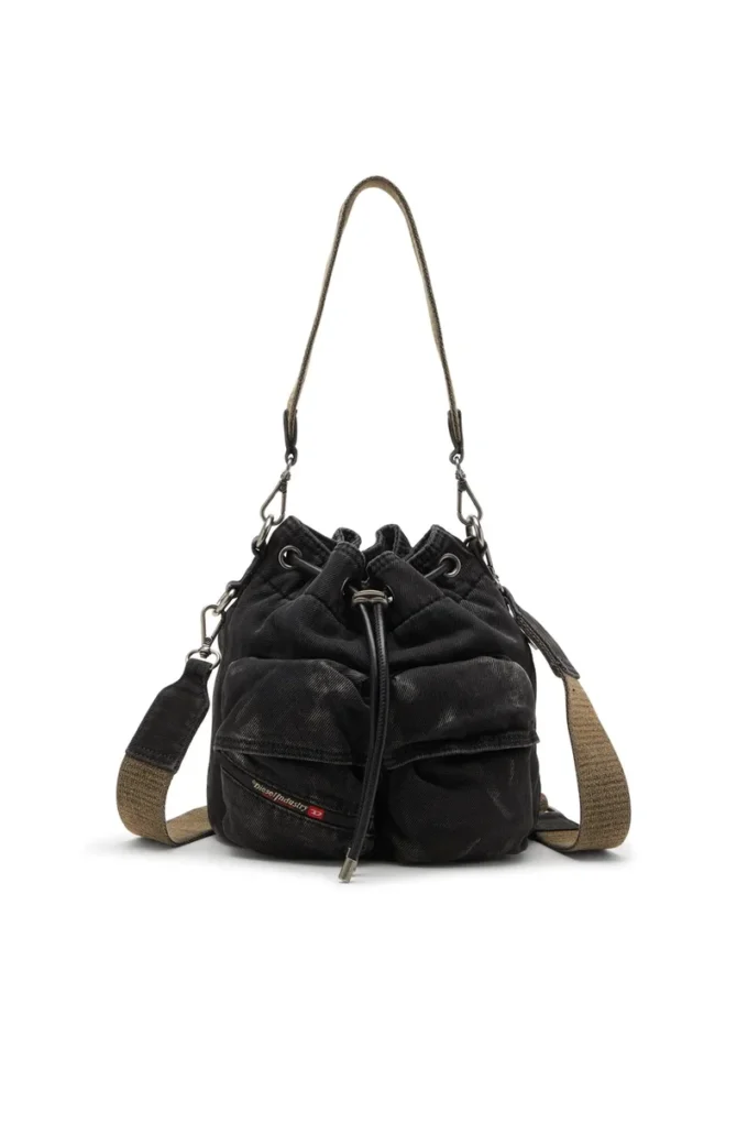 multi-pkts bucket x Multi-Pkts-Multipocket bucket bag in washed denim multi-pkts bucket x Multi-Pkts-Multipocket bucket bag in washed denim