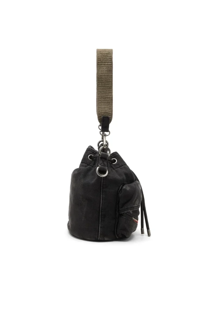 multi-pkts bucket x Multi-Pkts-Multipocket bucket bag in washed denim multi-pkts bucket x Multi-Pkts-Multipocket bucket bag in washed denim