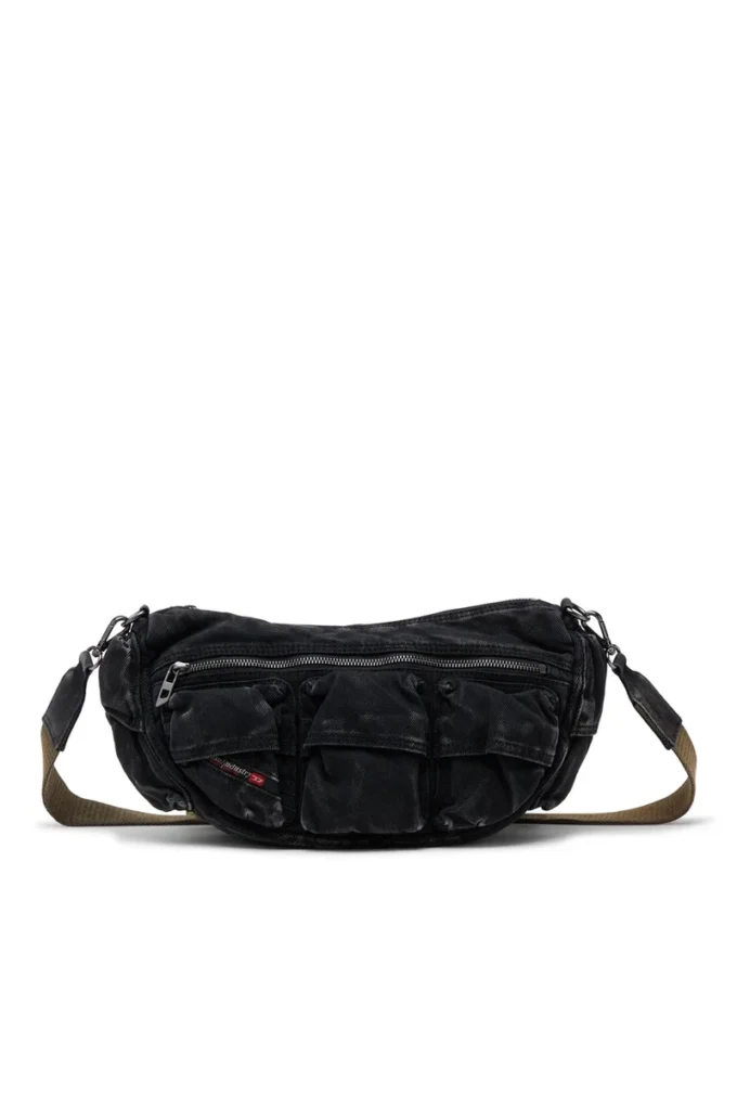 multi-pkts shoulder bag x Multi-Pkts-Multipocket bag in washed denim multi-pkts shoulder bag x Multi-Pkts-Multipocket bag in washed denim