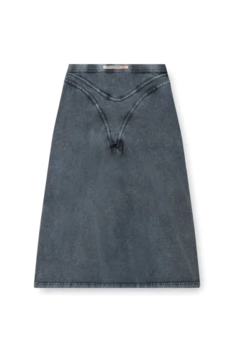 o-alline Midi skirt in denim-look jersey o-alline Midi skirt in denim-look jersey
