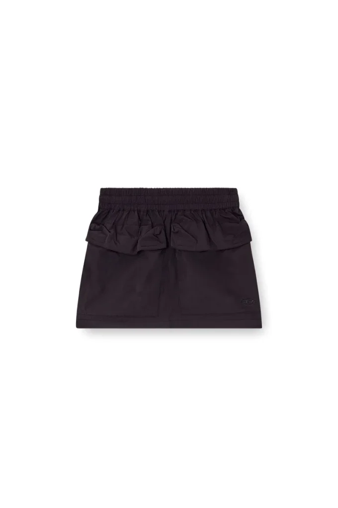 o-cean Crinkled mini skirt with utility pockets o-cean Crinkled mini skirt with utility pockets