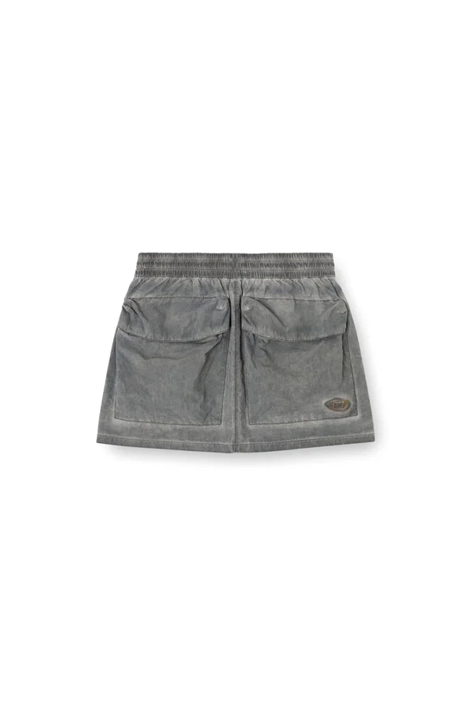 o-cean-s1 Nylon mini skirt with maxi pouch pockets o-cean-s1 Nylon mini skirt with maxi pouch pockets