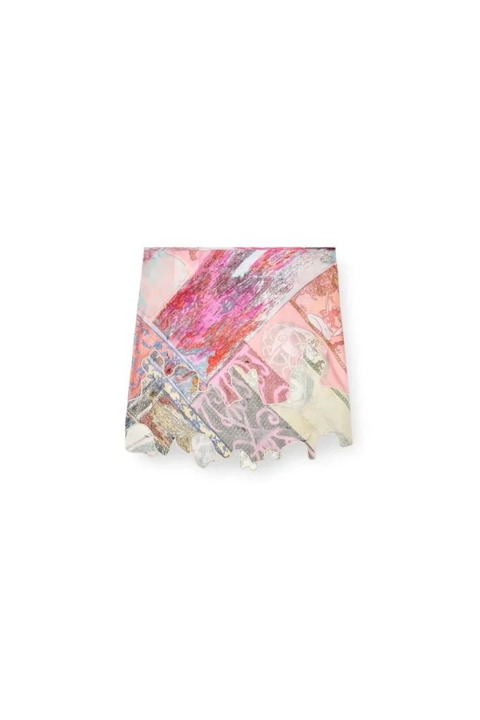 o-dare Viscose mini skirt with Heraldic print o-dare Viscose mini skirt with Heraldic print