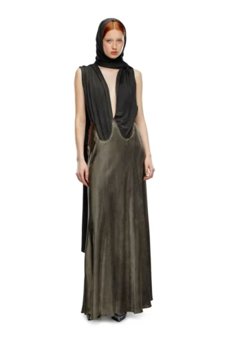 o-dyva Dress with scarf panels