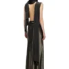 o-dyva Dress with scarf panels o-dyva Dress with scarf panels