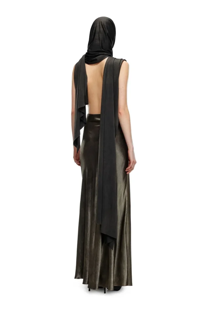 o-dyva Dress with scarf panels o-dyva Dress with scarf panels