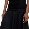 o-grace-bond Drop-waist skirt in neoprene-bonded fabric o-grace-bond Drop-waist skirt in neoprene-bonded fabric
