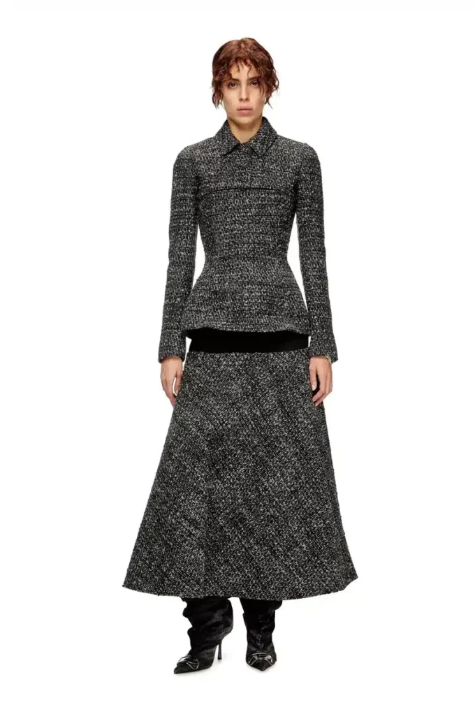 o-grace Bouclé skirt with stretch waist o-grace Bouclé skirt with stretch waist