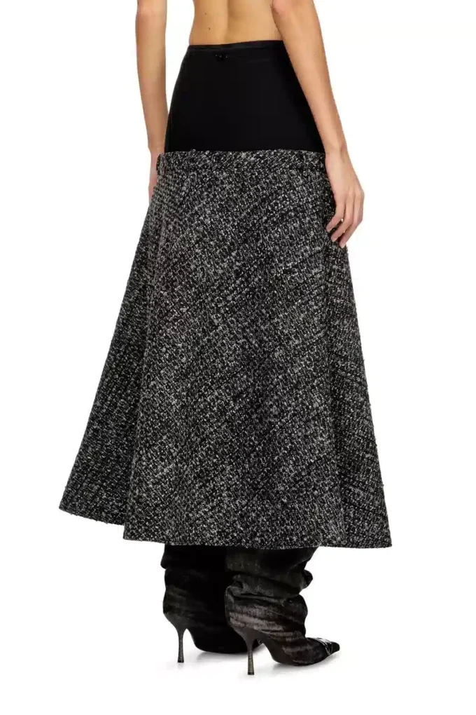 o-grace Bouclé skirt with stretch waist o-grace Bouclé skirt with stretch waist