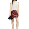 o-hara Coated miniskirt with embossed motif o-hara Coated miniskirt with embossed motif