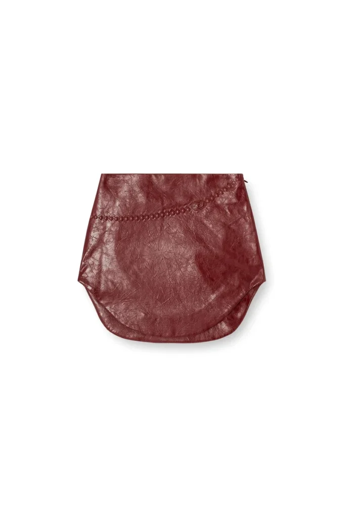 o-hara Coated miniskirt with embossed motif o-hara Coated miniskirt with embossed motif