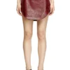 o-hara Coated miniskirt with embossed motif o-hara Coated miniskirt with embossed motif