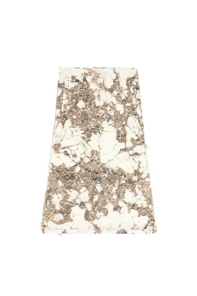 o-hockys Long skirt with destroyed camo layer o-hockys Long skirt with destroyed camo layer