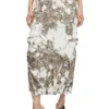 o-hockys Long skirt with destroyed camo layer o-hockys Long skirt with destroyed camo layer