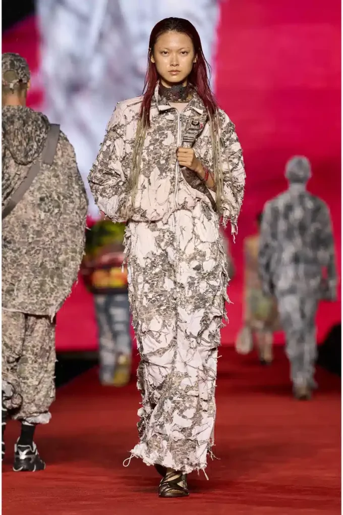 g-bruma Camo jacket with destroyed finish g-bruma Camo jacket with destroyed finish
