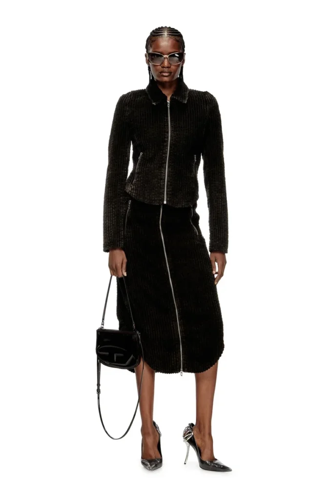 o-llipop Cotton midi skirt with zipper o-llipop Cotton midi skirt with zipper