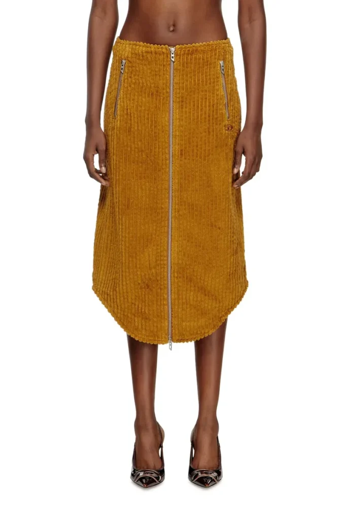 o-llipop Cotton midi skirt with zipper o-llipop Cotton midi skirt with zipper