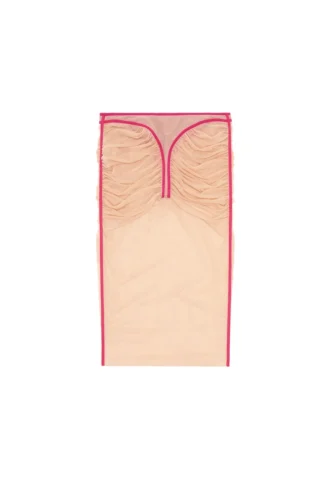 o-lyla Sheer midi skirt in ruched tulle