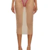 o-lyla Sheer midi skirt in ruched tulle o-lyla Sheer midi skirt in ruched tulle