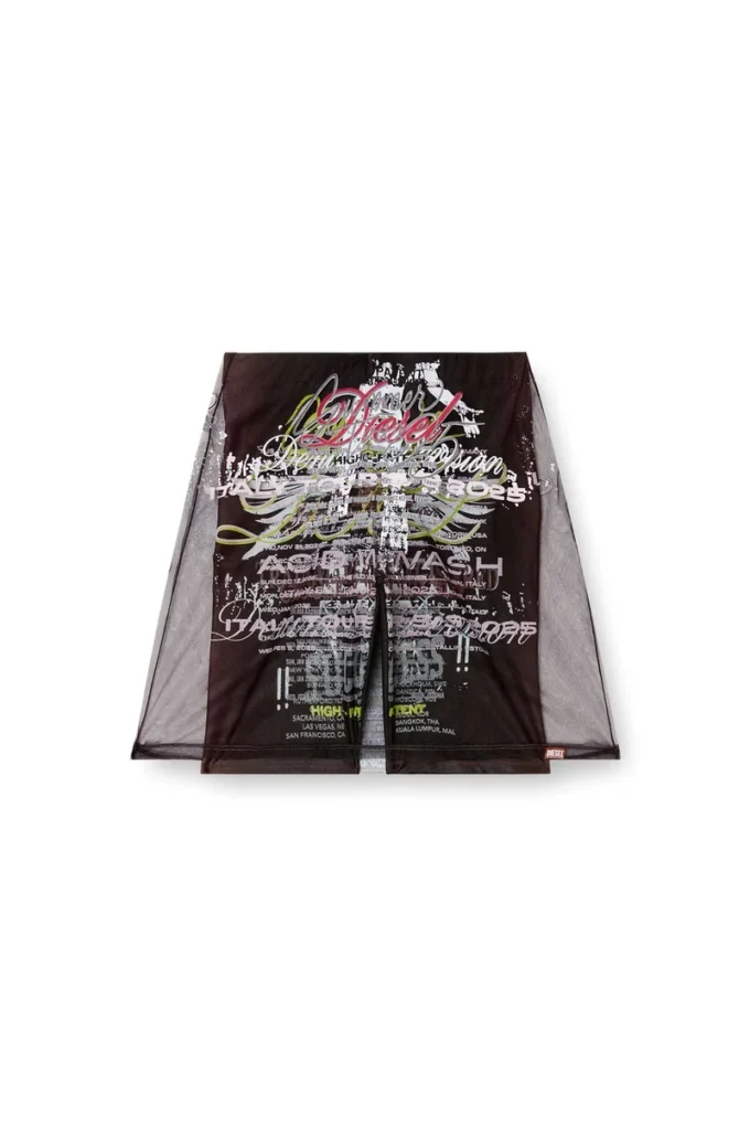 o-lympiac-1 Layered skirt with lyrics print o-lympiac-1 Layered skirt with lyrics print