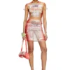 o-lympiac Layered skirt with lyrics print o-lympiac Layered skirt with lyrics print