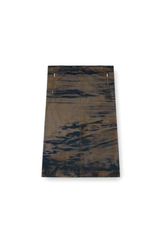 o-mirtow-den Midi denim skirt with drawstring o-mirtow-den Midi denim skirt with drawstring