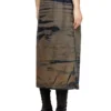 o-mirtow-den Midi denim skirt with drawstring o-mirtow-den Midi denim skirt with drawstring