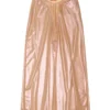 o-moni Sheer midi skirt in shiny coated tulle o-moni Sheer midi skirt in shiny coated tulle