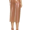 o-moni Sheer midi skirt in shiny coated tulle o-moni Sheer midi skirt in shiny coated tulle