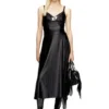 o-mori Midi skirt in flared nylon o-mori Midi skirt in flared nylon