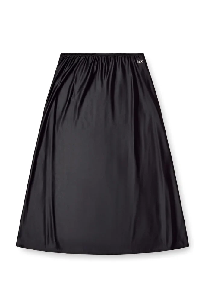 o-mori Midi skirt in flared nylon o-mori Midi skirt in flared nylon