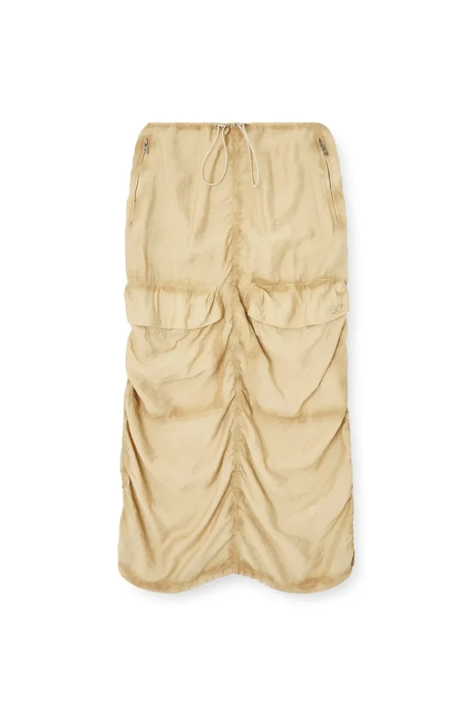 o-racle Cargo midi skirt in treated viscose-nylon o-racle Cargo midi skirt in treated viscose-nylon