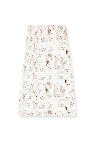 o-rchid-r1 Midi skirt in viscose with all-over print
