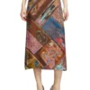 o-rchid Viscose midi skirt with Heraldic print o-rchid Viscose midi skirt with Heraldic print