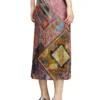o-rchid Viscose midi skirt with Heraldic print o-rchid Viscose midi skirt with Heraldic print